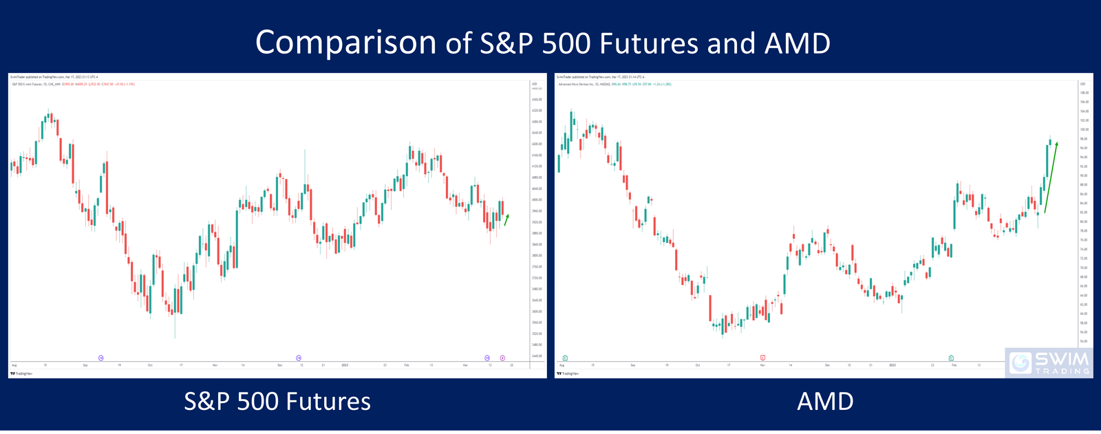 Comparison Table of S&P 500 futures and Advanced Micro Devices